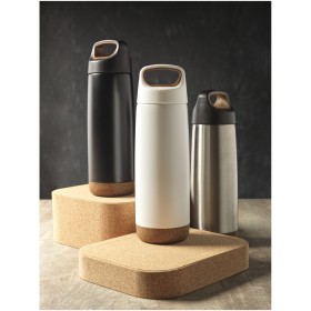 Bouteille de sport 600ml avec isolation par le vide et couche de cuivre ValhallaCouleur:Noir