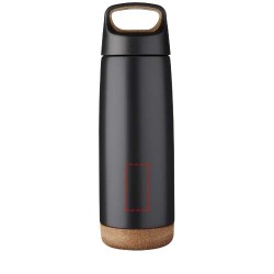 Bouteille de sport 600ml avec isolation par le vide et couche de cuivre ValhallaCouleur:Noir