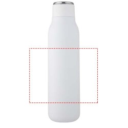 Bouteille isotherme Marka 600 ml avec couche de cuivre et avec boucle métalliqueCouleur:Blanc