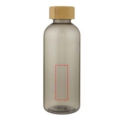 Bouteille de sport Ziggs 650 ml en plastique recycléCouleur:Charbon transparent