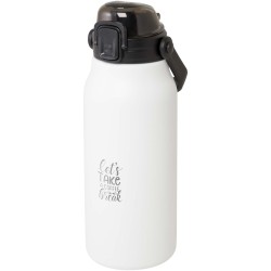 Bouteille isotherme sous vide Giganto de 1 600 ml en cuivre et acier inoxydable recyclé certifié RCSCouleur:Blanc