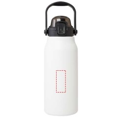 Bouteille isotherme sous vide Giganto de 1 600 ml en cuivre et acier inoxydable recyclé certifié RCSCouleur:Blanc