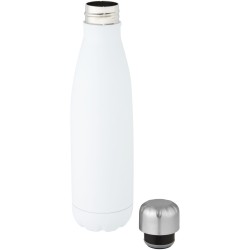 Bouteille isotherme sous vide Cove de 500 ml en cuivre et acier inoxydable recyclé certifié RCS Couleur:Blanc