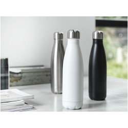 Bouteille isotherme sous vide Cove de 500 ml en cuivre et acier inoxydable recyclé certifié RCS Couleur:Blanc