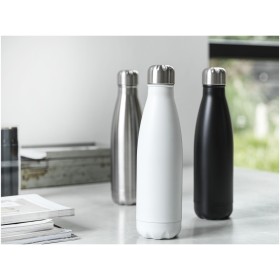 Bouteille isotherme sous vide Cove de 500 ml en cuivre et acier inoxydable recyclé certifié RCS Couleur:Blanc