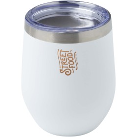 Tasse en cuivre avec isolation par le vide et couche de cuivre Corzo de 350 ml certifiée RCSCouleur:Blanc