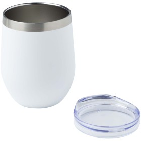 Tasse en cuivre avec isolation par le vide et couche de cuivre Corzo de 350 ml certifiée RCSCouleur:Blanc