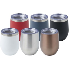 Tasse en cuivre avec isolation par le vide et couche de cuivre Corzo de 350 ml certifiée RCSCouleur:Blanc