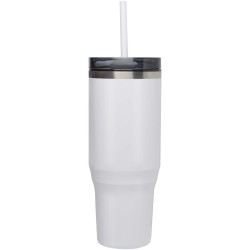 Mug avec paille Melbourne de 1200 ml certifié RCSCouleur:Blanc