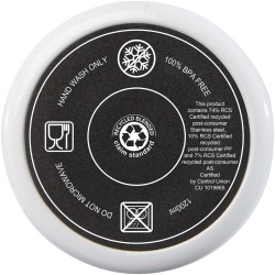 Mug avec paille Melbourne de 1200 ml certifié RCSCouleur:Blanc