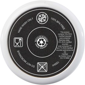 Mug avec paille Melbourne de 1200 ml certifié RCSCouleur:Blanc