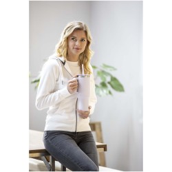 Mug Sydney 1200 ml double paroi certifié RCS avec isolation par le vide et couche de cuivre avec pailleCouleur:Blanc