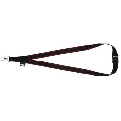 Tour de cou Tom en PET recyclé avec fermoir sécuriséCouleur:Noir