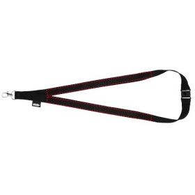 Tour de cou Tom en PET recyclé avec fermoir sécuriséCouleur:Noir