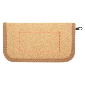 Ensemble d'outils Spike 24 pièces en plastique recyclé certifié RCS avec pochette en liègeCouleur:Naturel