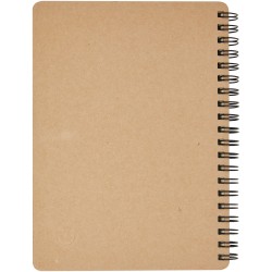 Carnet de notes recyclé avec stylo PriestlyCouleur:Naturel / Rouge