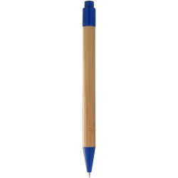 Stylo bille en bambou BorneoCouleur:Naturel / Bleu royal