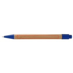Stylo bille en bambou BorneoCouleur:Naturel / Bleu royal