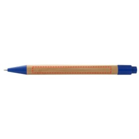 Stylo bille en bambou BorneoCouleur:Naturel / Bleu royal