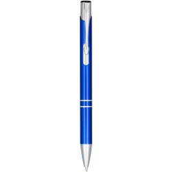 Stylo bille rétractable en aluminium anodisé MonetaCouleur:Bleu