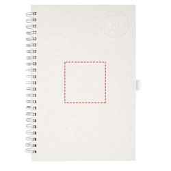 Carnet de notes à spirales, à partir de briques de lait recyclées, Dairy Dream format A5Couleur:Blanc cassé