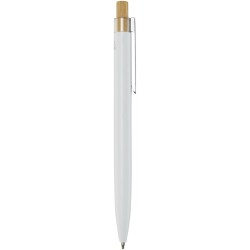 Stylo bille en aluminium recyclé NooshinCouleur:Blanc
