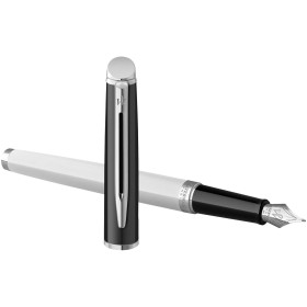 Stylo plume Waterman Hemisphere avec habillage palladiumCouleur:Blanc / Noir