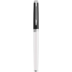 Stylo plume Waterman Hemisphere avec habillage palladiumCouleur:Blanc / Noir
