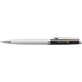 Stylo roller Waterman Hemisphere avec habillage palladiumCouleur:Blanc / Noir