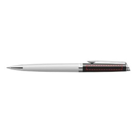 Stylo roller Waterman Hemisphere avec habillage palladiumCouleur:Blanc / Noir