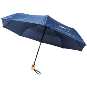 Parapluie en RPET pliable 21" à ouverture/fermeture automatique BoCouleur:Marine