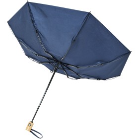 Parapluie en RPET pliable 21" à ouverture/fermeture automatique BoCouleur:Marine