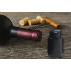Bouchon stoppeur Sangio pour bouteille de vinCouleur:Noir