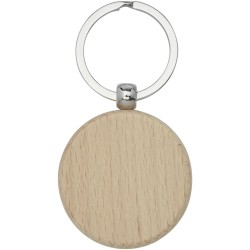 Porte-clés rond Giovanni en bois de hêtreCouleur:Naturel