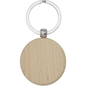 Porte-clés rond Giovanni en bois de hêtreCouleur:Naturel