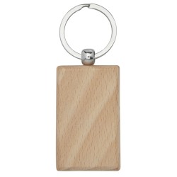Porte-clés rectangulaire Gian en bois de hêtreCouleur:Naturel