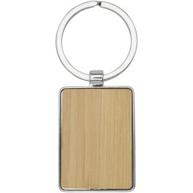 Porte-clés rectangulaire Neta en bambouCouleur:Naturel