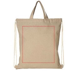 Sac à dos recyclé 210 g/m² Pheebs avec cordon de serrage 6LCouleur:Naturel
