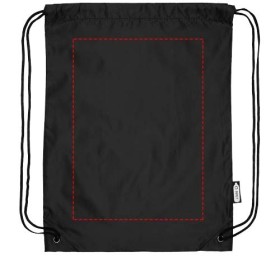 Sac à dos RPET Oriole avec cordon de serrage 5LCouleur:Noir