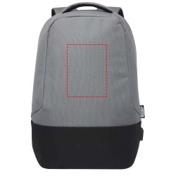 Sac à dos anti-vol Cover en RPET certifié GRS 18LCouleur:Gris
