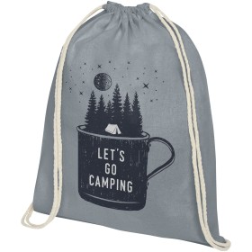 Sac à dos Oregon en coton de 140 g/m² avec cordon de serrage 5LCouleur:Gris