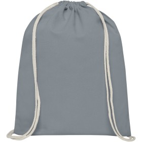 Sac à dos Oregon en coton de 140 g/m² avec cordon de serrage 5LCouleur:Gris