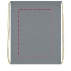 Sac à dos Oregon en coton de 140 g/m² avec cordon de serrage 5LCouleur:Gris