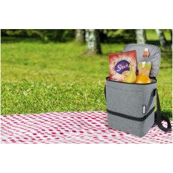 Sac-repas isotherme Tundra en RPET pour 9 canettes 9LCouleur:Gris