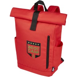Sac à dos Byron de 18 L en RPET GRS 15,6" avec dessus enroulableCouleur:Rouge