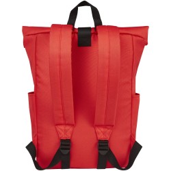 Sac à dos Byron de 18 L en RPET GRS 15,6" avec dessus enroulableCouleur:Rouge