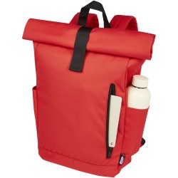 Sac à dos Byron de 18 L en RPET GRS 15,6" avec dessus enroulableCouleur:Rouge