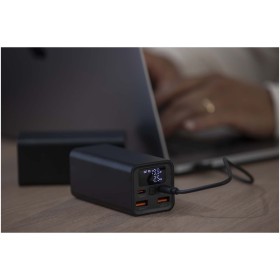 Batterie de secours Acamar de 20 000 mAh et 70 W en aluminium recyclé pour ordinateur portableCouleur:Noir