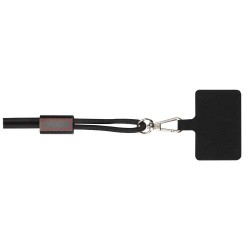 Tour de cou Funi pour smartphone en plastique recyclé avec synchronisation des données intégrée et câble 5 en 1 pour charge rapi