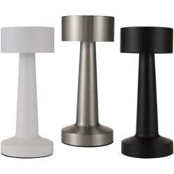 Lampe de table rechargeable Aludra avec intensité réglable et 3 modes d’éclairageCouleur:Blanc